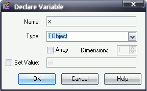  "Declare Variable"